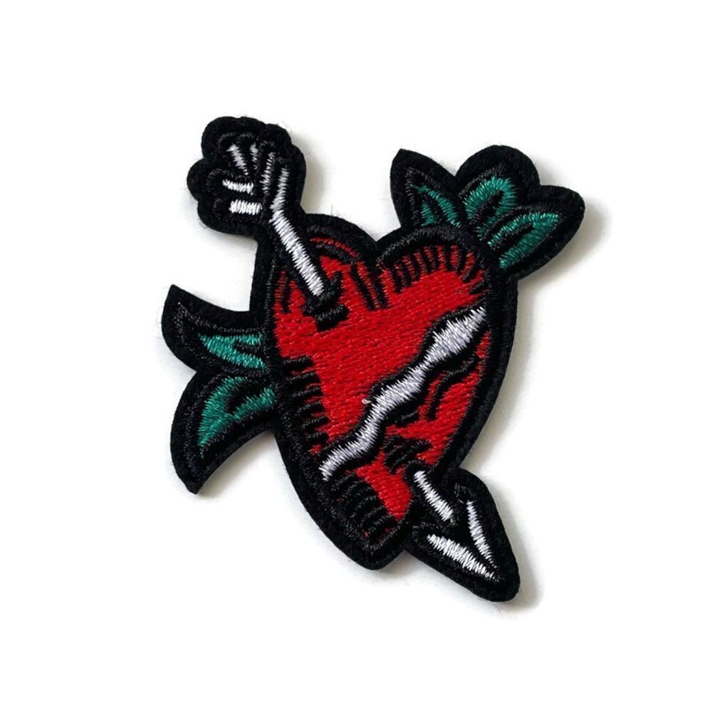 Love Heart Embroidered Emblem Patch